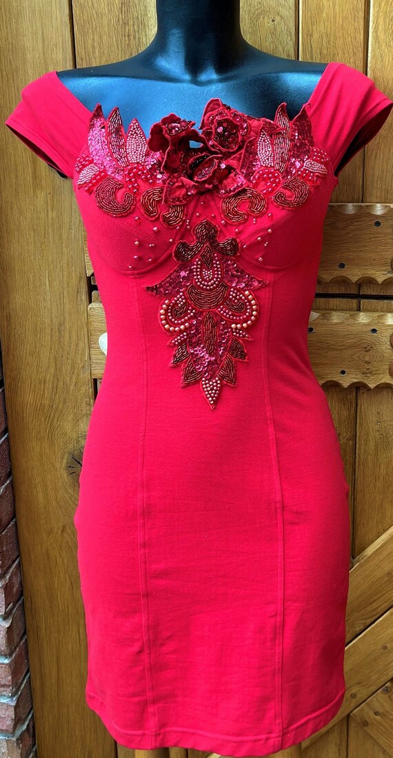 Vintage 80s Designer Capricci Ibiza Unique Red Beaded Pencil Wiggle Dress Size S-M. Party, Fun, Sexy, Special Occasions Bodycon Dress. - Etsy UK Vintage 80s Designer Capricci Ibiza Unique Red Beaded Pencil Wiggle Dress Size S-M. Party, Fun, Sexy, Special Occasions Bodycon Dress. - Etsy UK