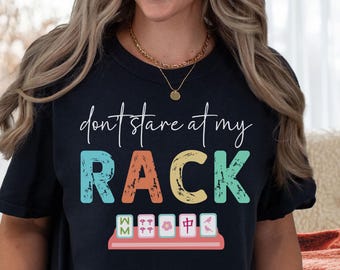 Mahjong Shirt, Funny Mahjong Rack Tee, Mahjong Lover Gift, Tile Game Humor Top, Mahjong Group Shirt, Cute Mahjong Tee