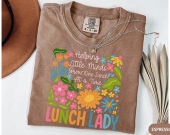 Comfort Colors Lunch Lady Shirt,Cafeteria Staff T-shirt,School Kitchen Gift,Lunch Hero Shirt,Food Service Worker Appreciation Tee