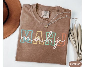 Mahjong Shirt, Mahj Tee For Players, Colorful Mahjong Lover T-Shirt, Tile Game TShirt, Funny Mahj Gift, Mahjong Group Tee