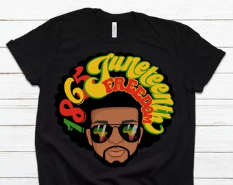 Juneteenth Shirt, Juneteenth My Independence Day Shirt, 1865, Emancipation Day, Man Afro, camisas unisex para hombres y mujeres