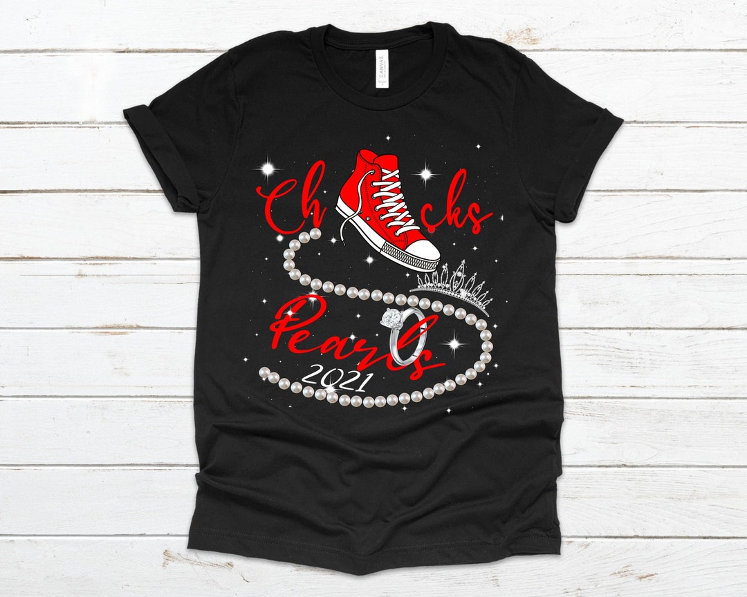Chucks and Pearls T-shirt 2021, Inspirational Shirt, Friend Gift, Faith