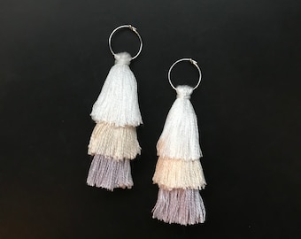 Soft Tones Tassel Earrings