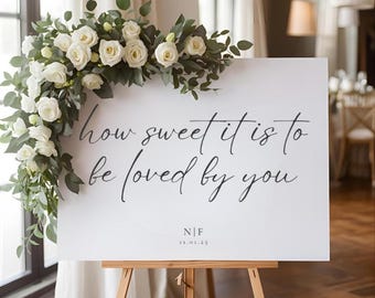 How Sweet It Is Wedding Poster Template – Editable Printable Sign