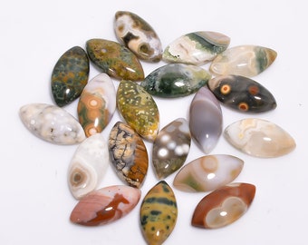 Ocean Jasper 14x4mm Cabs Cabochon Natural Gemstone Cabochon Natural Ocean Jasper Raw