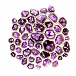 Natural Trapiche Amethyst Slice Mix Shape Loose Gemstone Making Jewelry Wholesale Lot