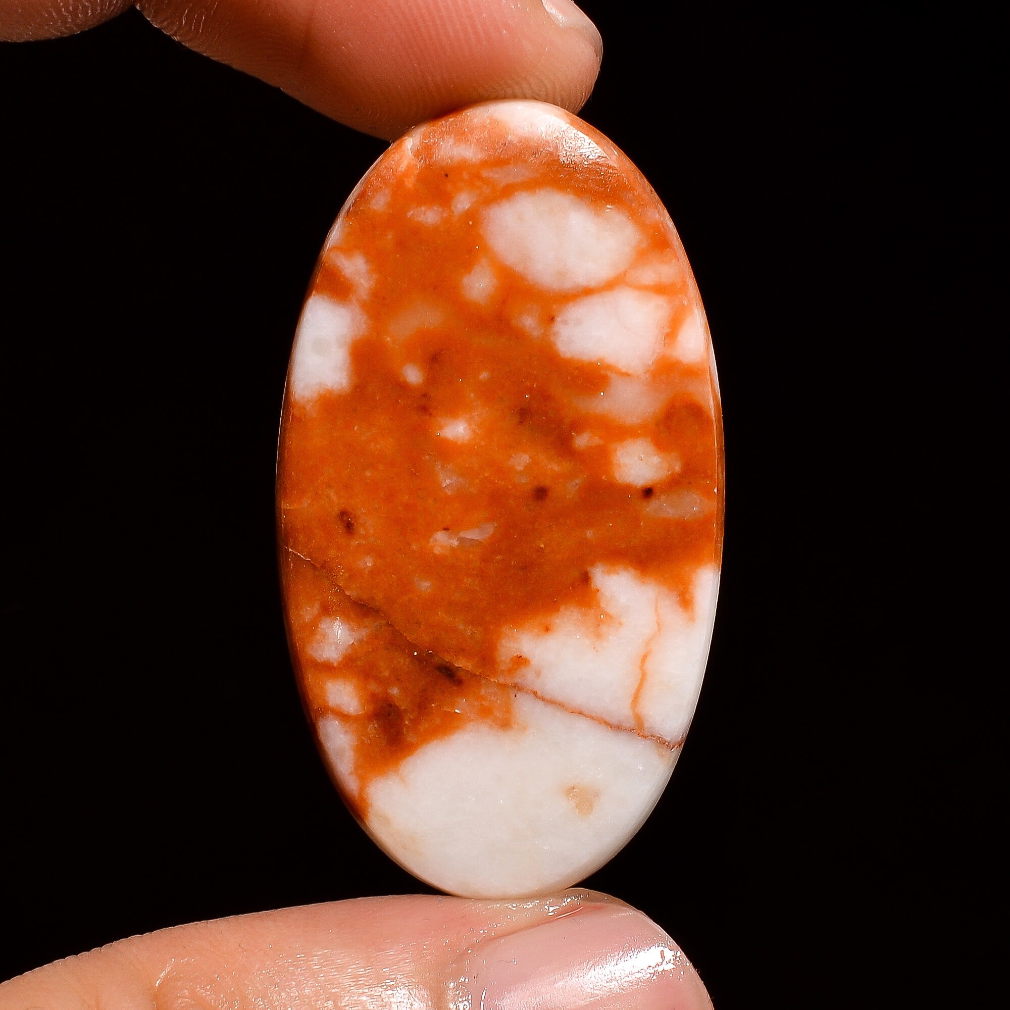 Natural Red Zebra Jasper Oval Shape Cabochon Gemstone for Etsy UK