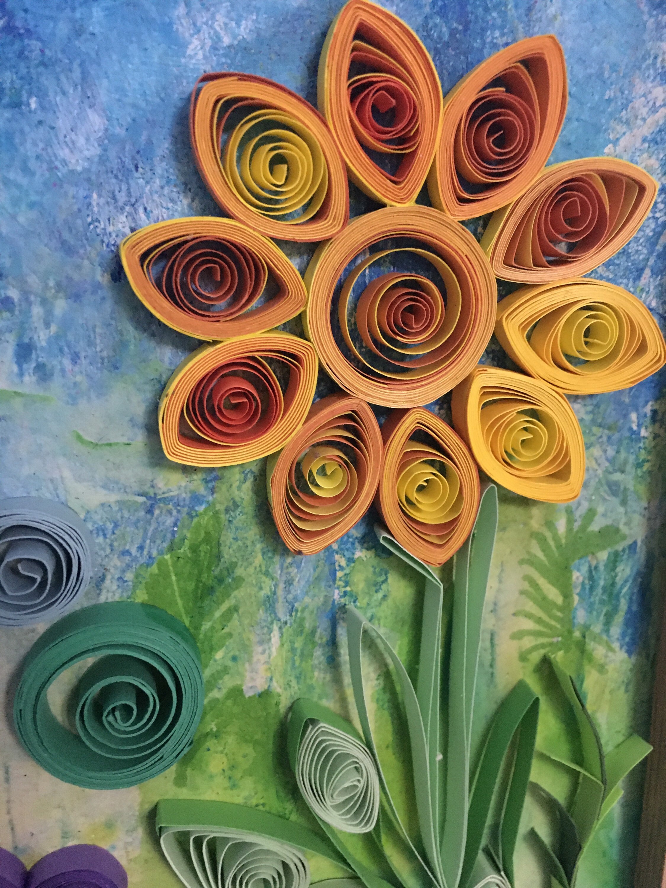 Beautiful Handmade Quilled Flowers Mounted Wall Art. Etsy UK