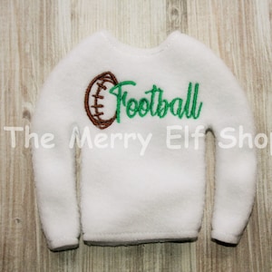 Christmas Elf Doll, Elf Football Sweater, Elf Sports