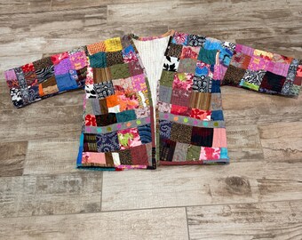 Patchwork One of A Kind Upcycled Kimono
