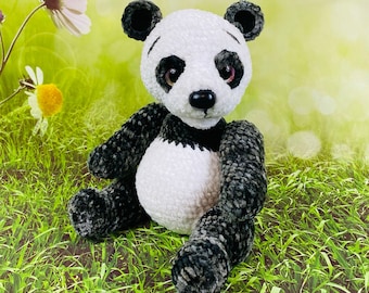 Panda Bear - Crochet Panda, Amigurumi Panda, Stuffed Animals and Toys, Handmade in Canada, Ready to ship