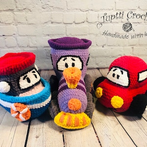 Zestaw 3 wzorów na szydełko - Amigurumi PL - Timmy, Franek i Bobby (25% zniżki)