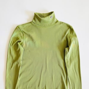 Vintage 90s Polo Ralph Lauren green rib knit turtleneck - Size L