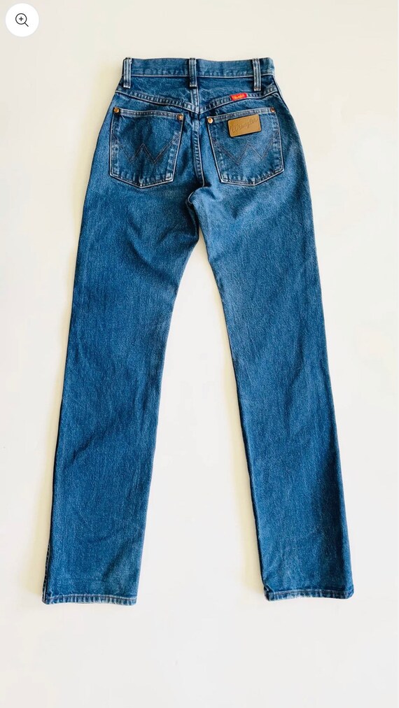 Vintage Wrangler blue slim straight fit jeans - S… - image 3