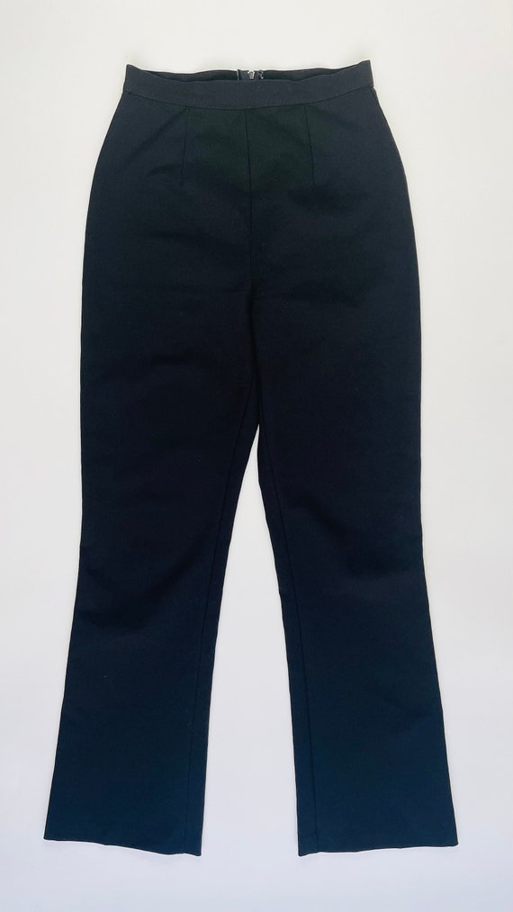 high-waisted black bootcut dress pants Butt lift Super High Waist Stretch Bootcut Dress Pants Black