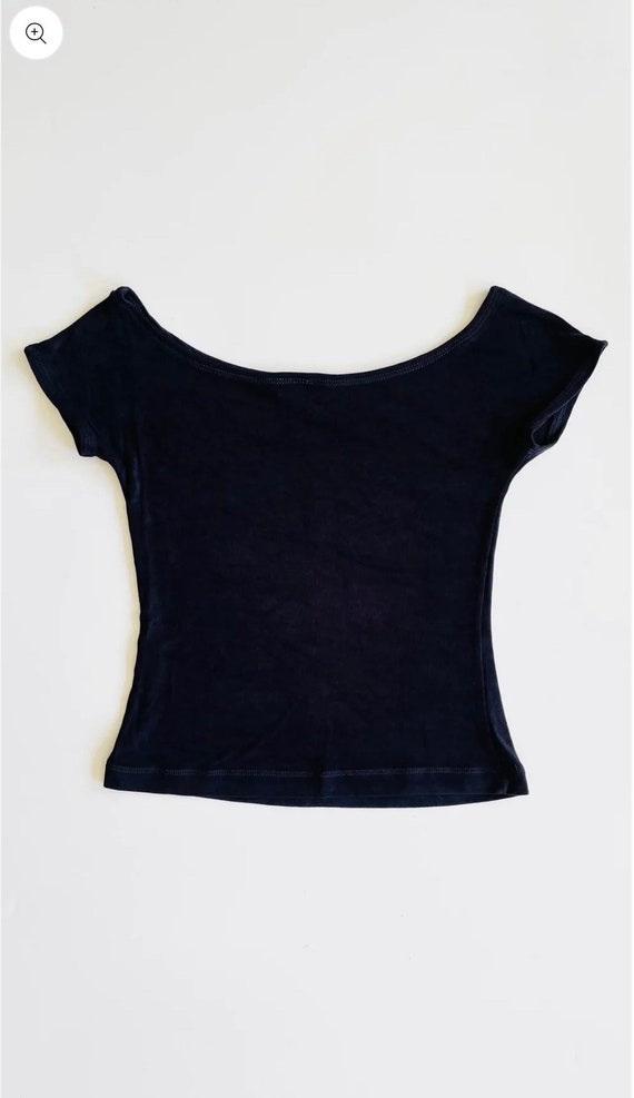 Vintage navy 90s BCBG Max Azria knit top - Size X… - image 2