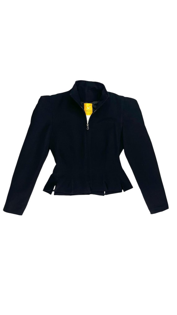 Christian Lacroix, Vintage 90s CHRISTIAN LACROIX black tailored short coat- Size 42 IT