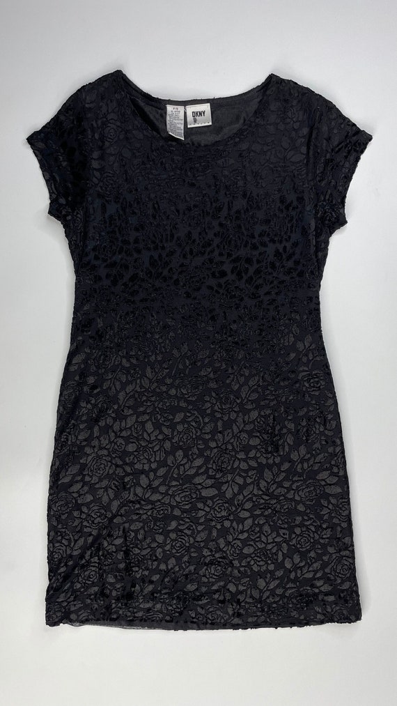 velvet t shirt dress black Velvet Tee Dress – Lost & Found main image 1