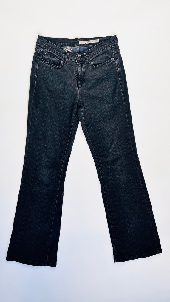 Vintage Y2K DKNY mid rise charcoal jeans - Size 4 - image 1