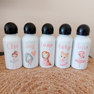 Gourde enfant personnalisé , cadeau enfant , gourde isotherme, cadeau rentrée scolaire, cadeau personnalisé, gourde, sport, danse, ecole