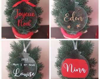 Custom Plexiglas Christmas Ball Christmas Decoration Customizable Christmas Ball