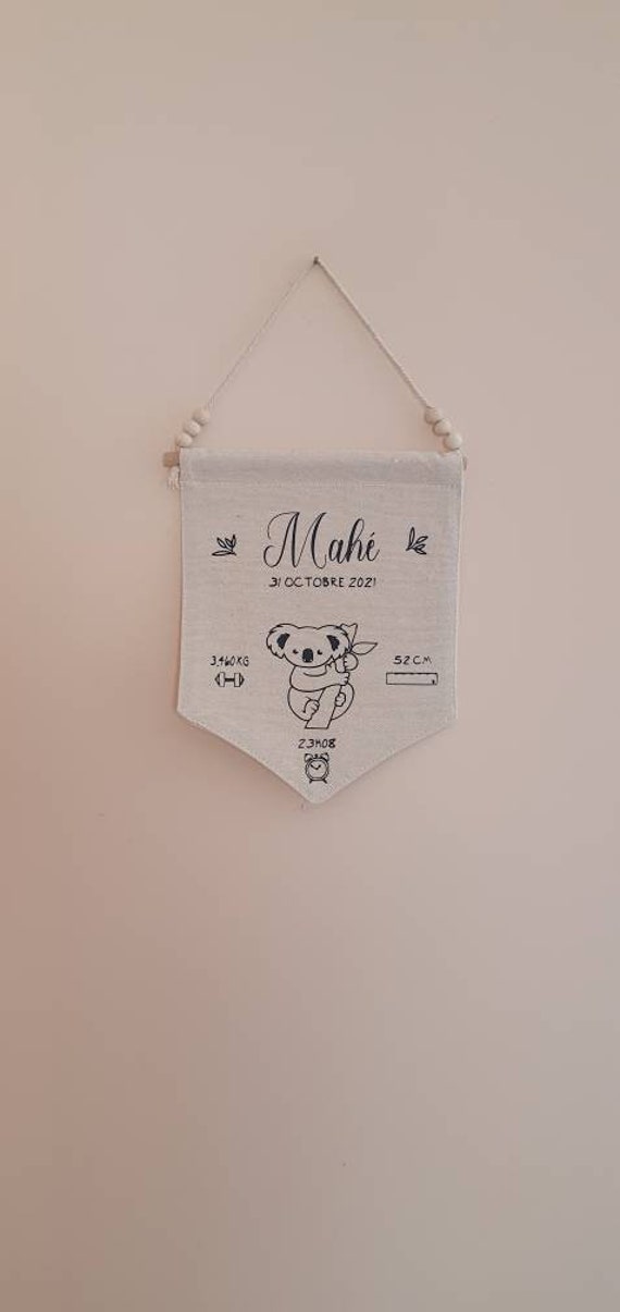 Fanion Bannière Naissance Anniversaire Baptême Décoration Murale