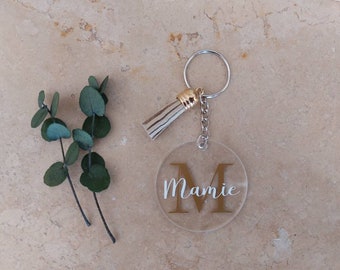 Personalized keychain acrylic transparent gift to offer to his Granny - Atsem - Nanny - Mistress - Master - Avs - Mom - Dad