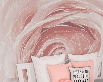 Floral Mural, Flower Wallpaper, Modern Mural, Abstract Mural, Unique Wallpaper, Botanical Mural, Minimalist Mural, Elizabeth Mural, F126