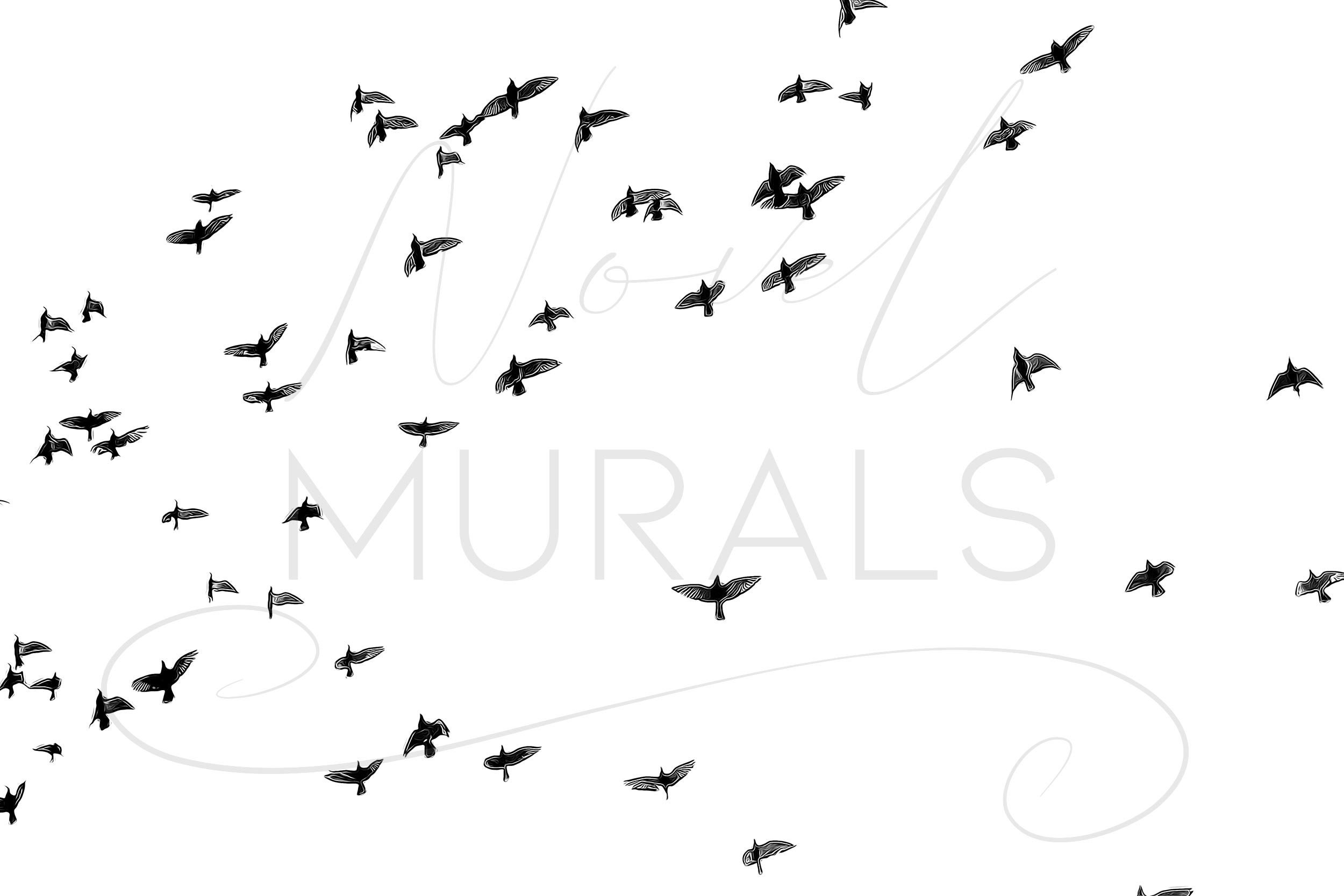 Black and White Birds Digital Download Printable Artwork - Etsy