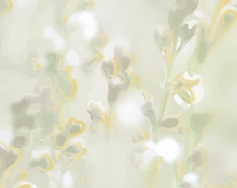 Floral Wallpaper, Unique Mural, Floral Mural, Peel and Stick, Watercolor Wallpaper, Tropical wallpaper, Adhesive Wallpaper, Sally Wallpaper