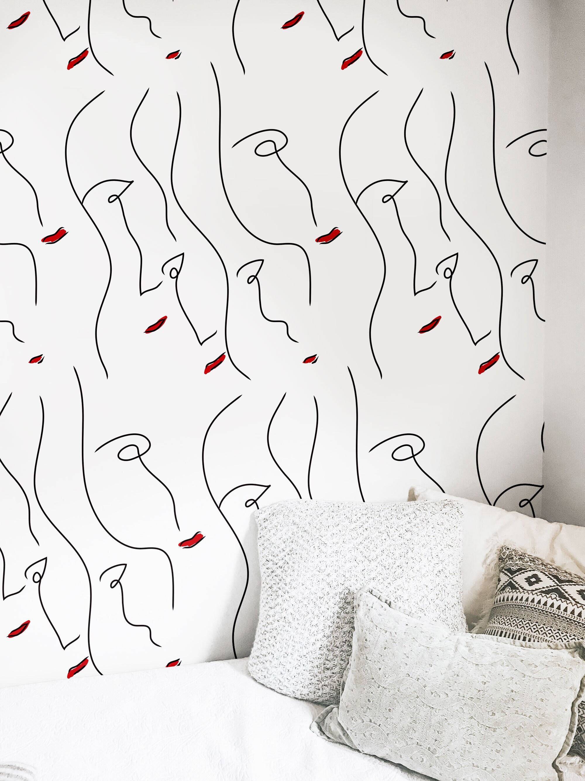 Leading Fashion Fashion Mural Chic Mural Salon Wallpaper Etsy