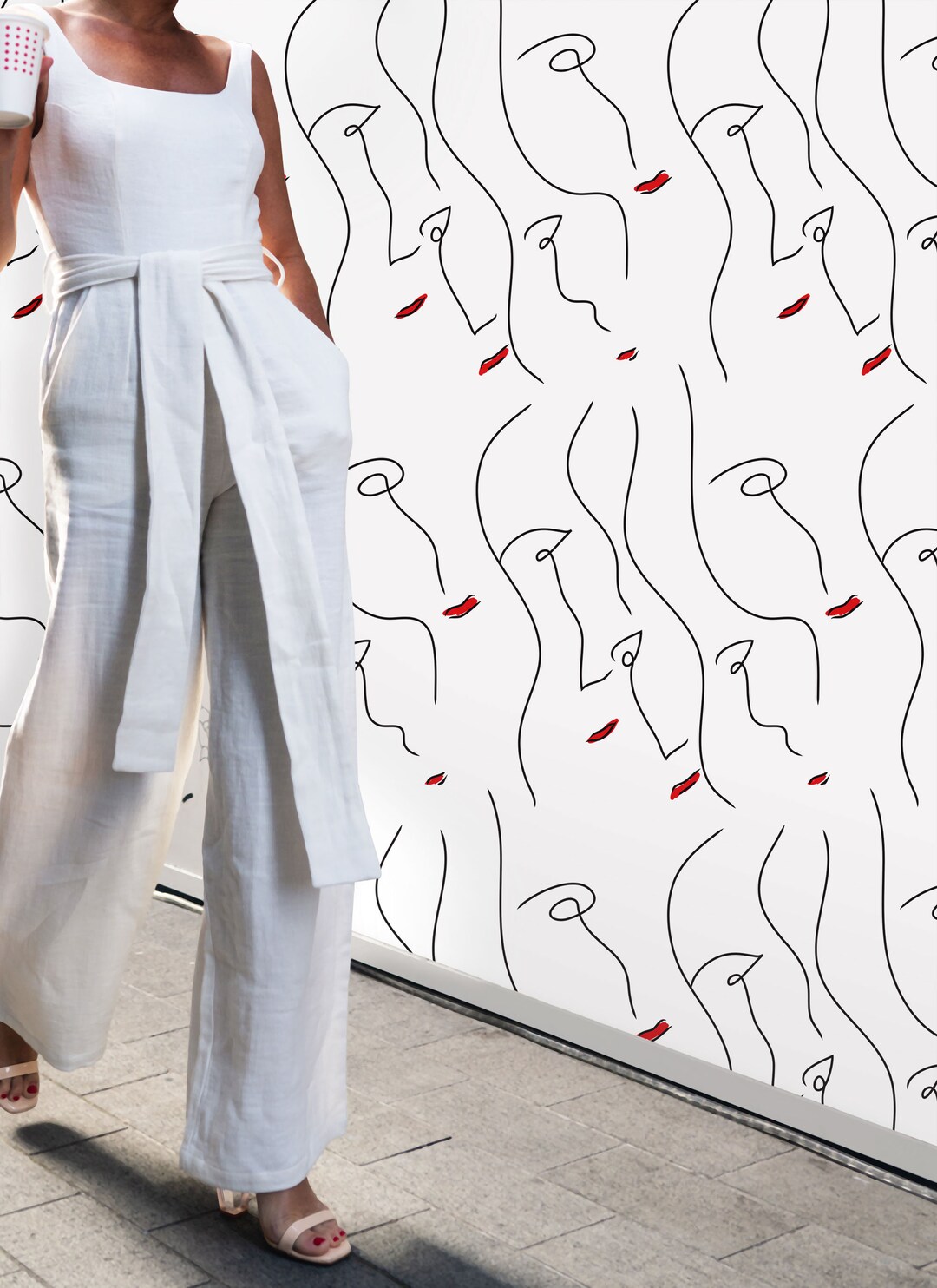 Leading Fashion Fashion Mural Chic Mural Salon Wallpaper Etsy