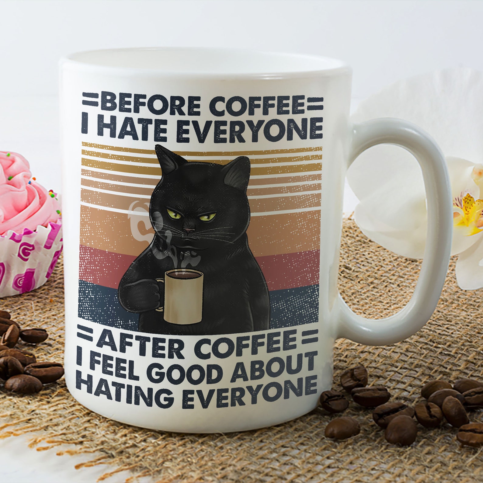 Antes del café odio a todo el mundo después del café me