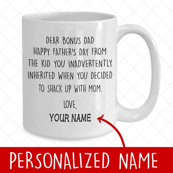 dear bonus dad mug