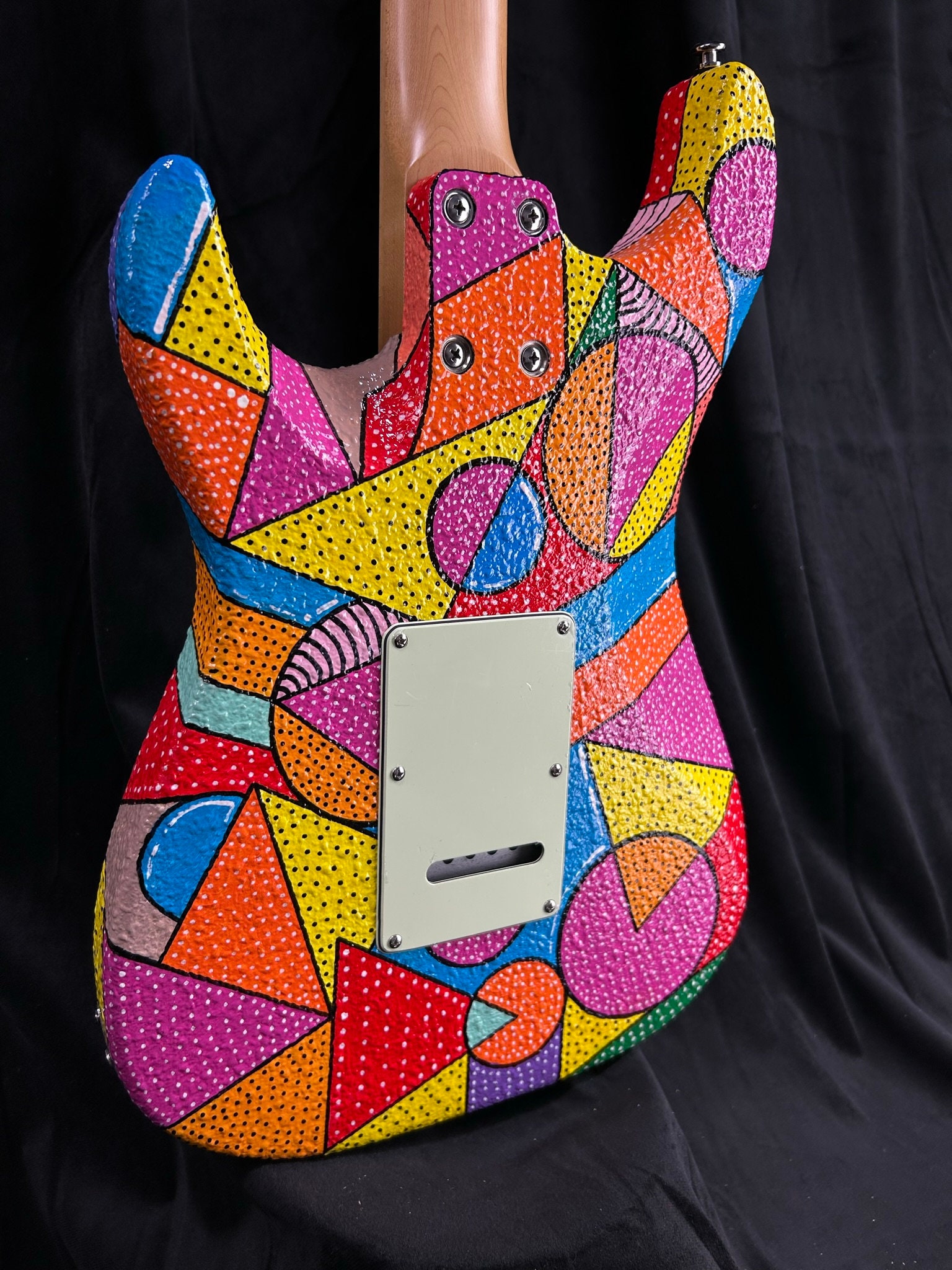 Hand Painted Electric Guitar by Lyman Art Serirs # 2 - Etsy