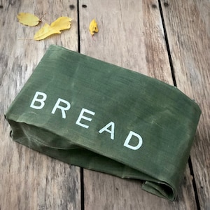 蜜蝋パンバッグ - BREADブロックプリント