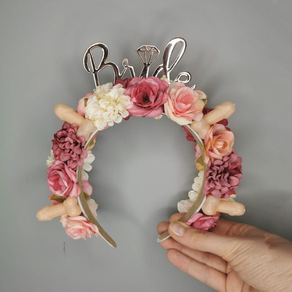 Flower Crown Veil Etsy
