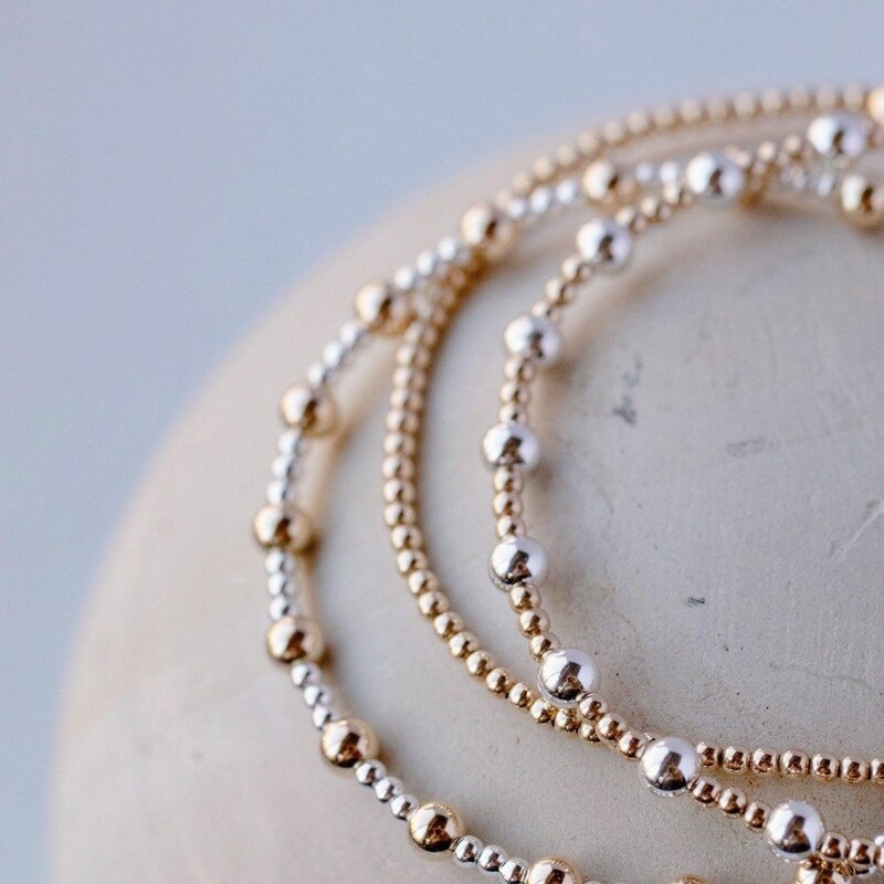 Mixed Metal Medium Tribeca Stacking Bangle main image 1