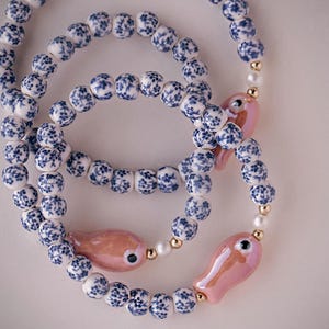 Blumen Fisch Armband | Fisch Armband | Blumen Armband | Küsten Armband | Blumen-Armband
