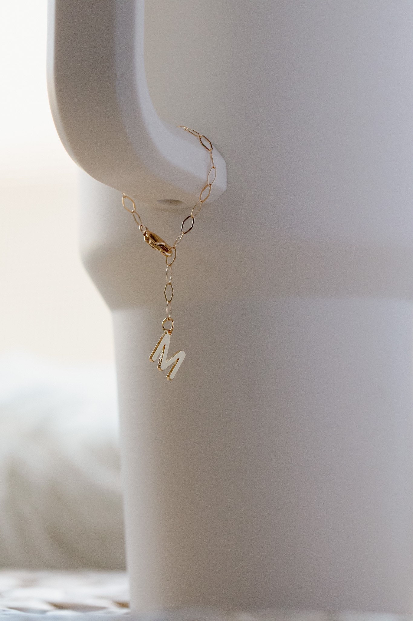 ❤️Buy 2 FREE SHIPPING❤️|Stanley Cup Accessory Adventure Quencher Yeti Tumbler Accessories Charm Handle All Crystal Alphabet Initial Charm Gold Coffee Cup