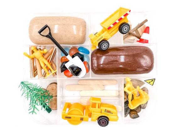 Construction Play Dough Kit Vehicle Play Dough Sensory Kit