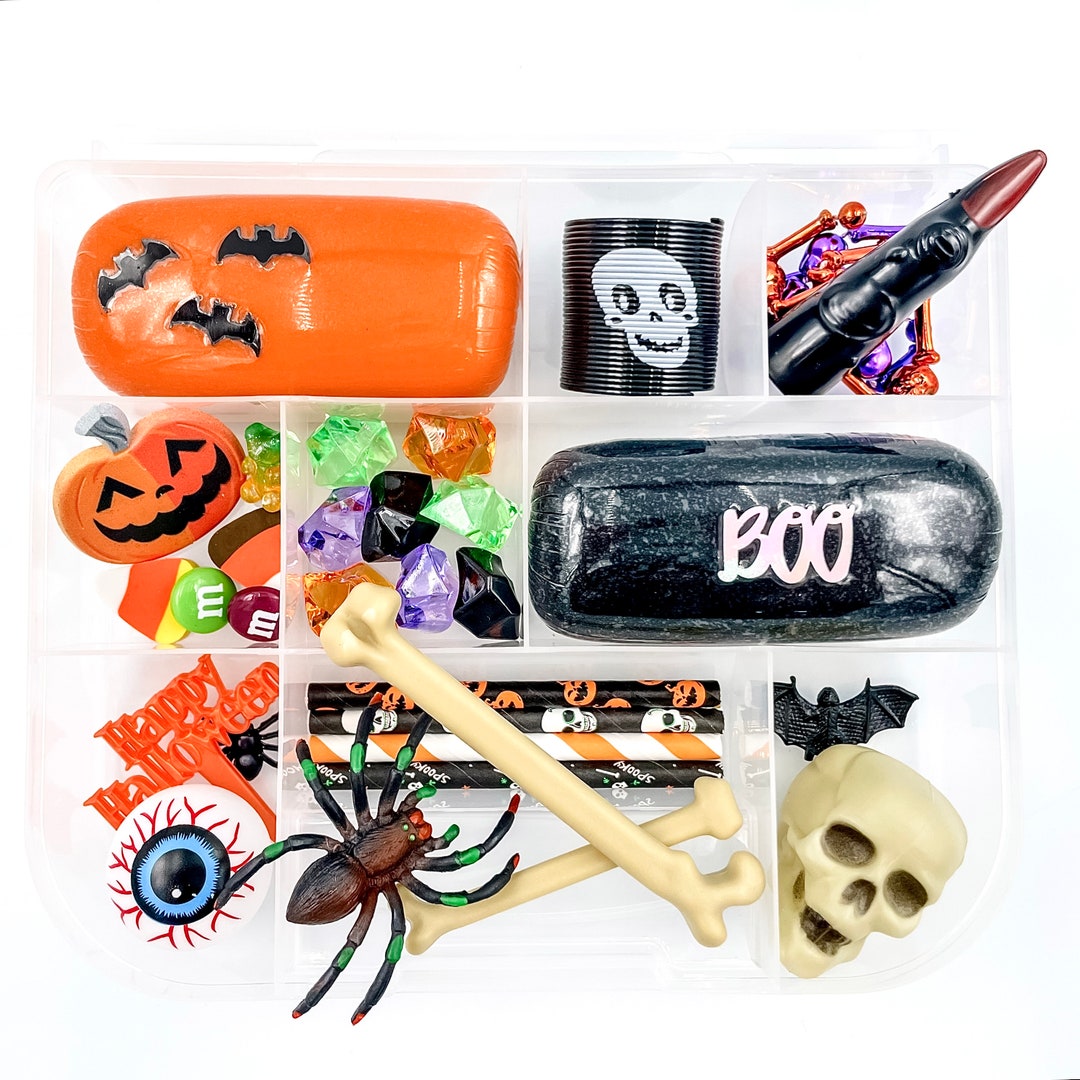 Halloween Play Dough Kit Trick-or-treat Sensory Bin All
