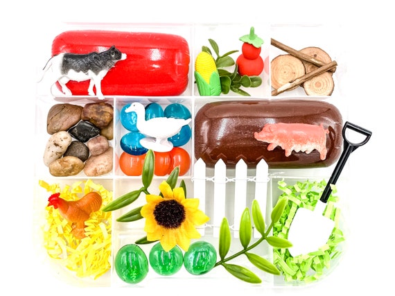 Farm Play Dough Kit Animal Play Dough Sensory Kit Montessori
