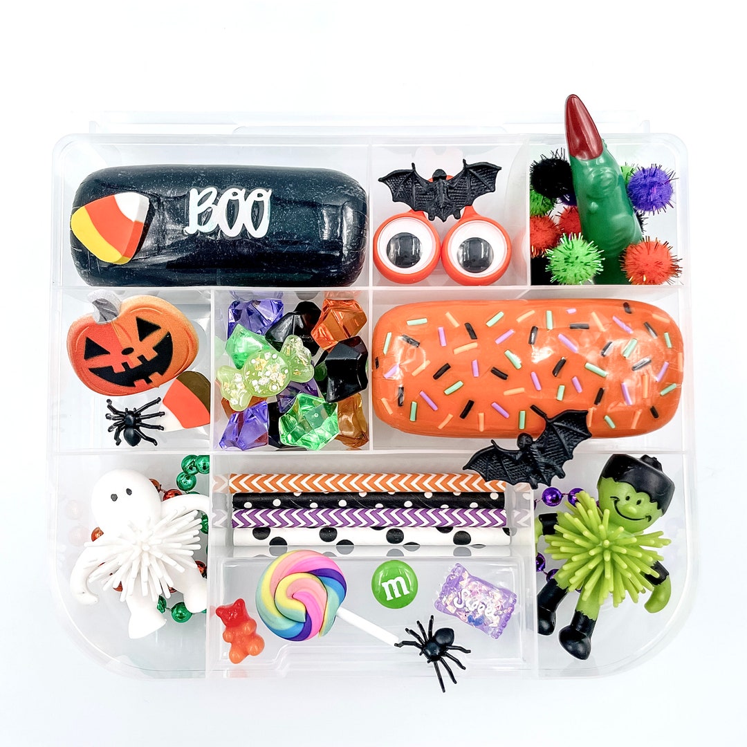 Halloween Play Dough Kit Trick-or-treat Sensory Kit