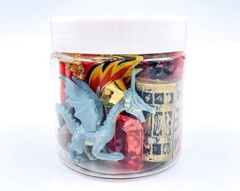 Dragon Play Dough Kit, Mythical Sensory Jar, Dragon Busy Box, Homemade Play Doh Toy, Kids Travel Gift