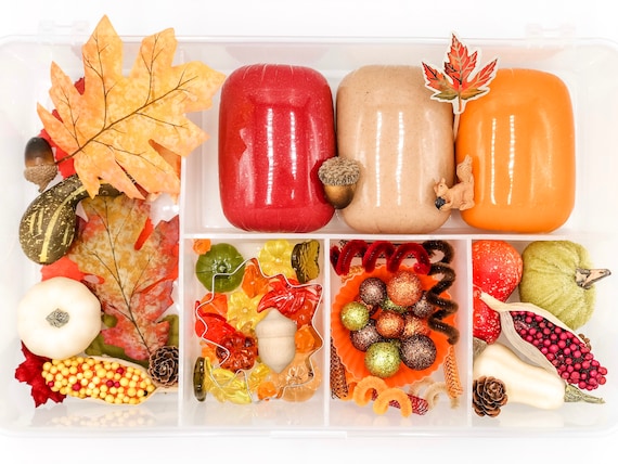 Fall Play Dough Kit Thanksgiving Play Dough Kit Autumn