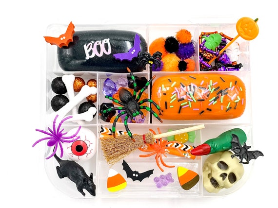Halloween Play Dough Kit Trick-or-treat Sensory Bin All