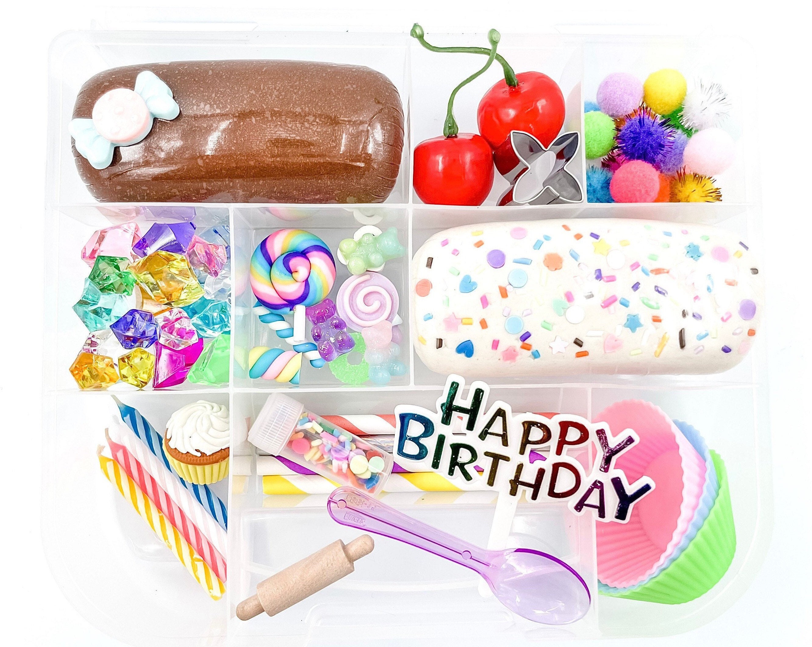 Baking Party , Birthday Play Dough Kit, Baking Playdough Sensory Kit, Busy  Box, Kids Gift, Sensory Box, Playdough Kit, Playdoh Kit, Playdoh 