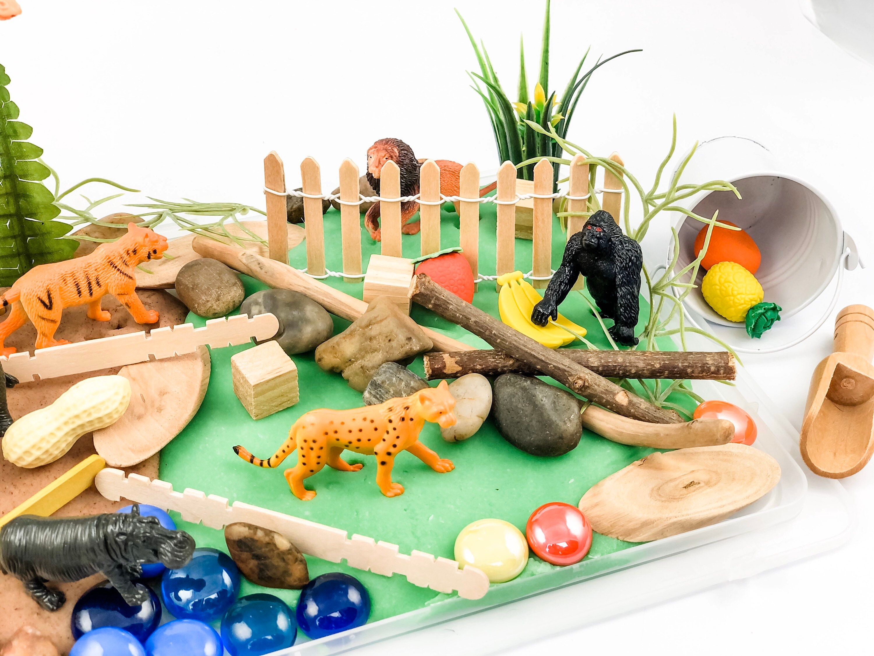 Animal Play Dough Kit Zoo Play Dough Kit Zoo Sensory Kit Etsy