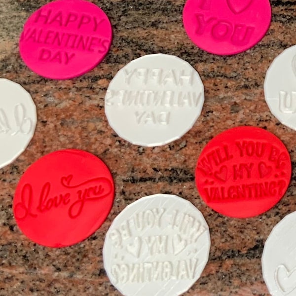 Valentine's Day Cake Fondant Stamps - Made in Canada